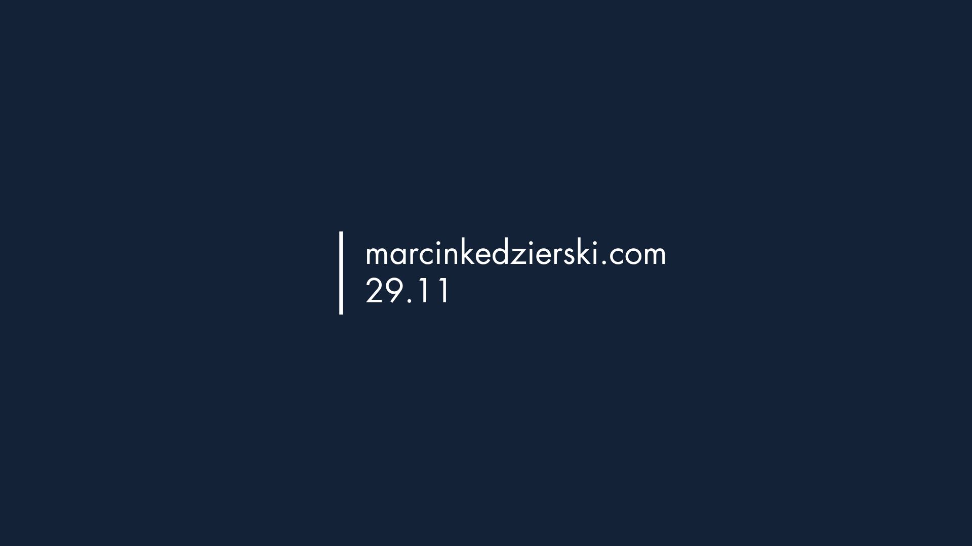 blog marcin kedzierski